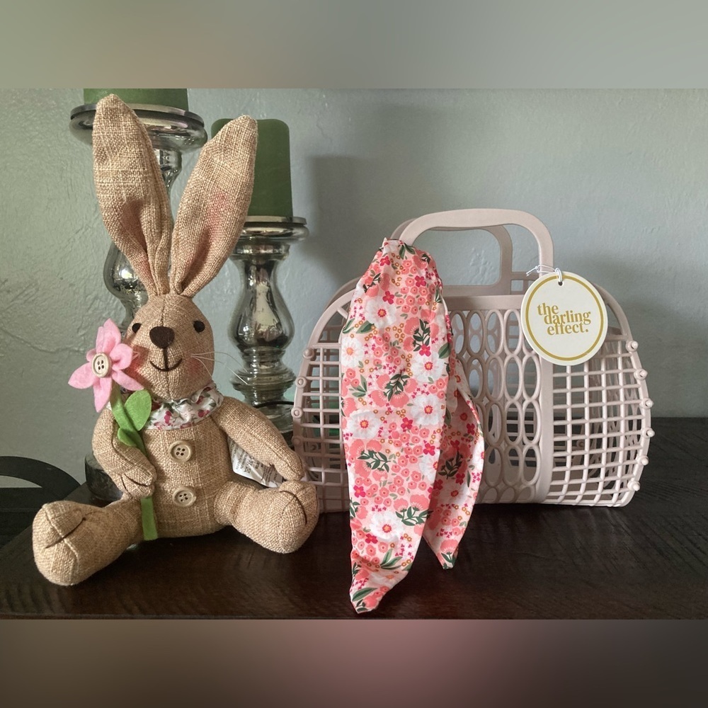 So-Jelly pink bag with detachable flowered scarf - Picture 4 of 6
